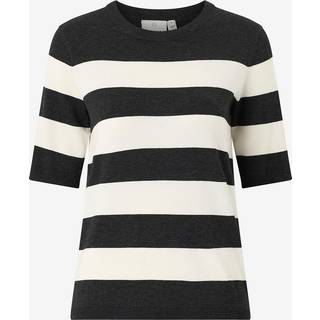 Bluse - Strik - KAlizza - DGM/Turtledove Wide Stripe - Kaffe