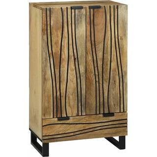 Højskab med skuffe Brun 60 x 33 x 100 cm Massivt mangotræ