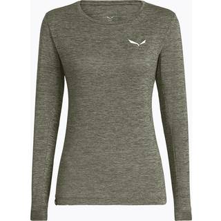 Salewa Women's Puez Melange Dry L/S Tee Funktionsshirt Damer størrelse 38 farve olivengrøn