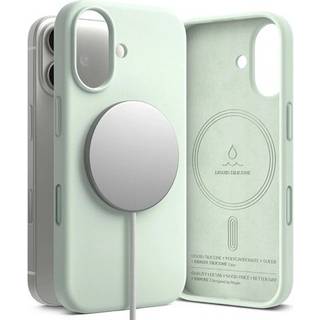 iPhone 17 Ringke Liquid Silicone MagSafe Cover - Blød mynte