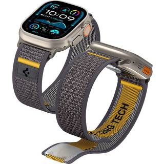 Apple Watch Series Ultra 3/2/Ultra/11/10/9/8/7/6/SE 3/(2022)/SE Spigen Athlex Air Strap - 49mm/46mm/45mm/44mm - Aktiv Grå