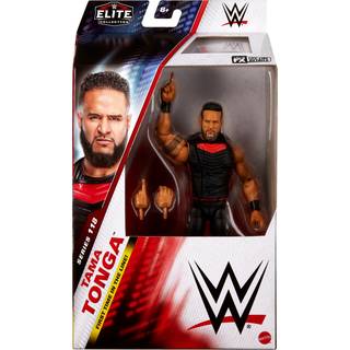 Mattel WWE Elite Action Figure & Accessories Series #118 6-tums Collectible Tama Tonga med 25 artikulationspunkter och bytbara händer