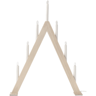 Scandi Living Nord adventstage 60 cm Hvidglaseret