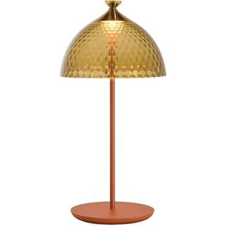 Kartell Pumo Bordlampe Murstensrød / Ravfarvet - Bordlamper Aluminium Teglrød - G9500MC