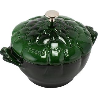 Staub La Cocotte Cocotte 22 cm / 3 l, Artiskok, Basilikum-Grøn, Støbejern