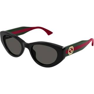 Gucci Kvinde GG1862S 001 Solbriller Acetat Sort Grå Cat Eye