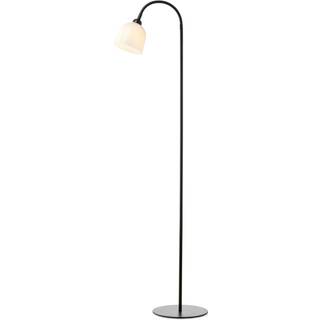 Glow Gulvlampe - Ø12 - Opal/Sort - Halo Design