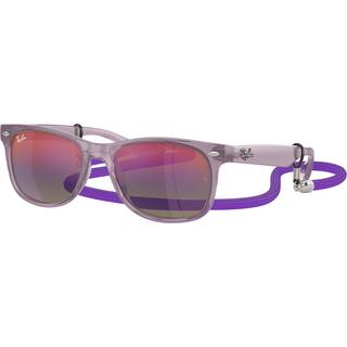 Ray - Ban Børn RJ9052S JUNIOR NEW WAYFARER 7147B1 Solbriller Nylon Violet Blå Firkantet Normal Skygge