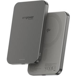 empower by PanzerGlass empower Bank | 5000mAh | Titanium Powerbank - Sølv - 5000 mAh