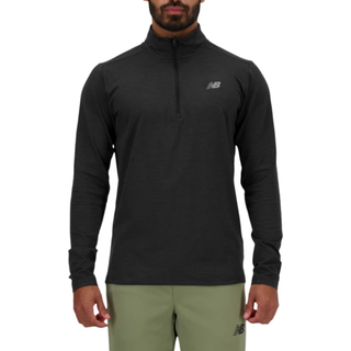 New Balance Space Dye 1/4 Zip Syntetiske sweatere Herrer størrelse L farve sort