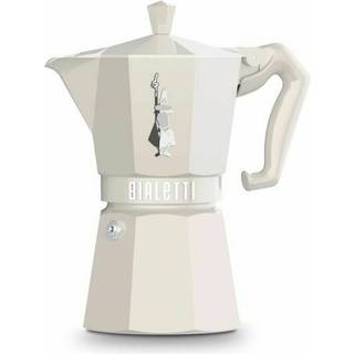 Bialetti Moka Exclusive Kaffebrygger 6 Koper Cremefarvet - Kaffemaskiner & Tekoger Aluminium Cream - 370407