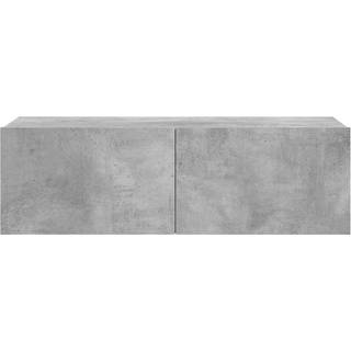 Tv-Bord 80X30X30 Cm Konstrueret Træ - 1 / 100 cm / Betongrå