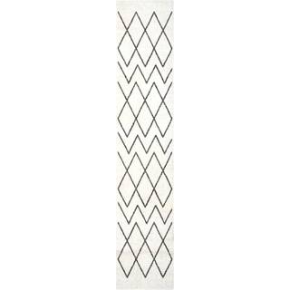 Køkken tæppe Hvid 300 x 60 cm Fløjl