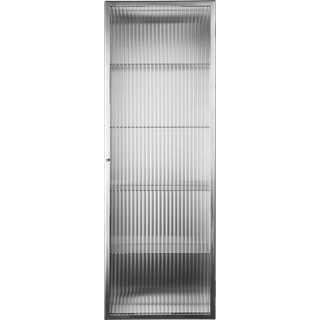 Ferm Living Haze Vægskab Ribbet Glas 35x100 Cm - Vægskabe Rustfrit stål - 1104272059