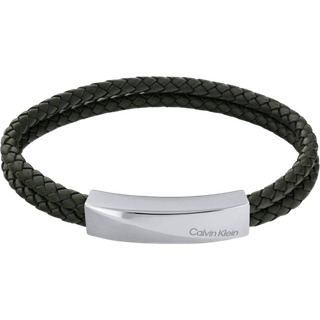 Calvin Klein 35000097 Herrenarmband Leder Schwarz Edelstahl