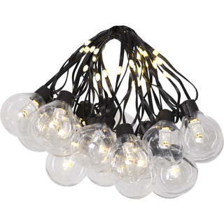STAR TRADING LED-lyskæder Bolla, klar, plast Længde 5,3 m 20-fl. Bolla, Klar/gennemsigtig, Plast, Moderne