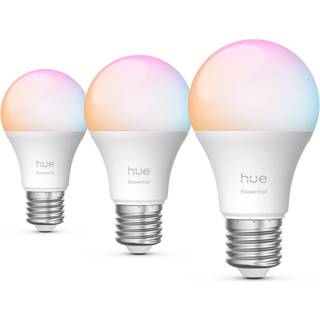 Philips Hue White and Color Ambiance LED pærer E27 (3-pak)