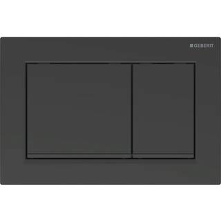 Geberit Omega 30 Square Betjeningsplade - Matsort/sort