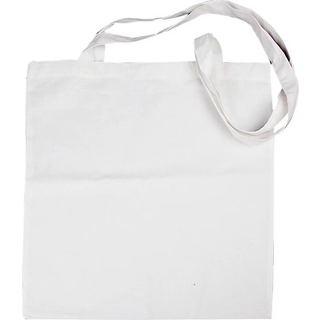 Mulepose m. lang hank | 38x42 cm | Hvid