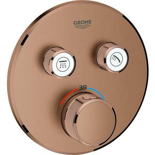 Grohe GRT SmartControl brus Forplade, Term med 2 ventiler, børstet warm sunset 29119DL0