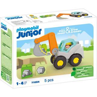 Playmobil JUNIOR: Gravemaskine med skovlarm 71684