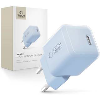 Tech-Protect NCM25 25W USB-C-oplader - Power Delivery - Babyblå