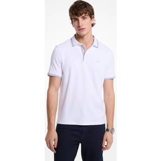 MK Greenwich Cotton Polo Shirt - White - Michael Kors - XS