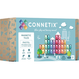 Connetix - 24 dele Pastel Rectangle Pack