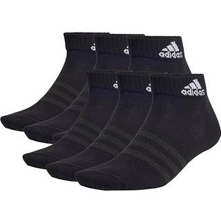 Thin and Light Sportswear ankelsokker, 6 par - Black / White - 43-45