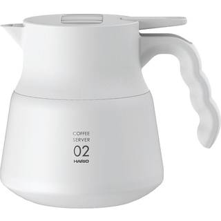 Hario V60-02 Rustfrit Stål Plus Server 0,6 L Hvid