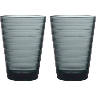 Iittala Aino Aalto drikkeglas 2 stk - 33 cl Mørkegrå