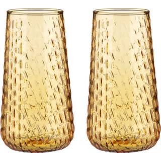 Marimekko Syksy long tumbler glas 2-pk Honey