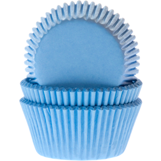 Mini muffinsforme lyseblå - ekstra tykt papir 60 stk