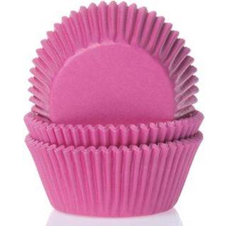 Mini muffinsforme mørk pink - ekstra tykt papir 60 stk