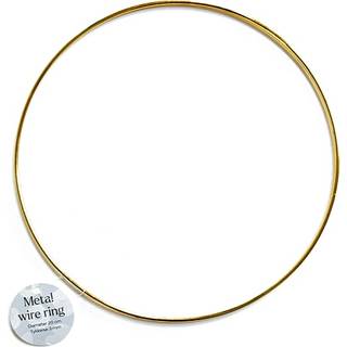 Metal wire ring - guldfarvet (På lager i butik)