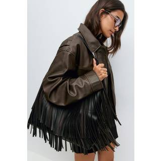 Gina Tricot-Fringe bag-Skuldertasker-Sort-ONESIZE-Dame