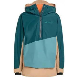 Terrex Xploric 2 Layer Lined CLIMAPROOF anorak - Preloved Teal / Aurora Ivy / Cardboard - S