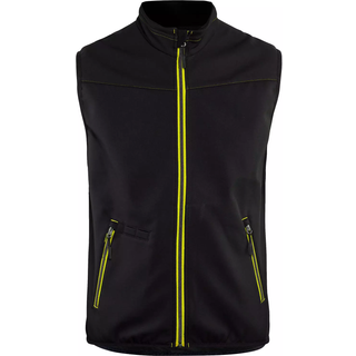 Blåkläder 3850 Softshell Vest / Softshell Vest - XL - Sort/High Vis Gul