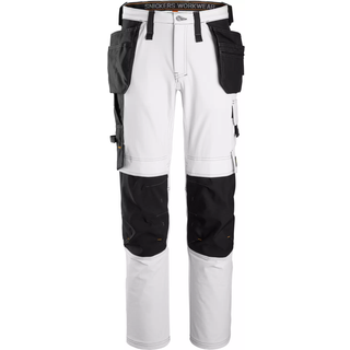 Snickers arbejdsbukser 6271 AllroundWork, sort/hvid, str: 62710904192