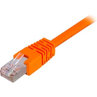 F/UTP Cat6 patch cable, 0,7m, orange
