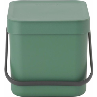 Affaldsspand m/låg sorteringskoncept 6 liter-Fir Green