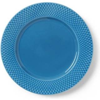 Lyngby Porcelæn Rhombe Color Middagstallerken Ø27 Cm - Middagstallerkner Porcelæn Blå - 201946