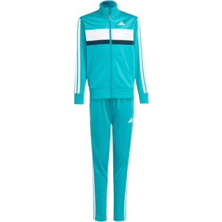 adidas adidas Green Seasonal Essentials Tiberio 3-Stripes Tricot Kids Tracksuit