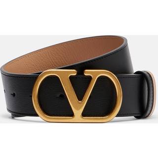 Valentino Garavani VLogo 40 reversible leather belt - black - 90CM