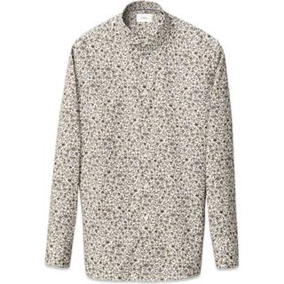 Eton Slim Fit Signature Twill Floral Print Shirt White