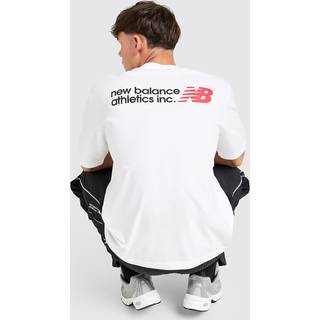 New Balance Back Logo T-Shirt, Hvid - XL