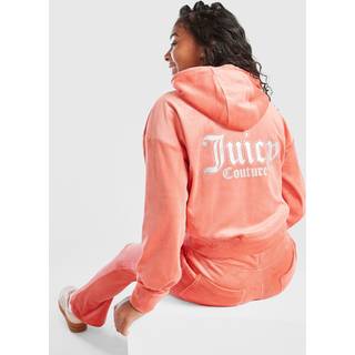 JUICY COUTURE Girls' Crop Full Zip Flare Tracksuit Junior, Orange - 8-9Y