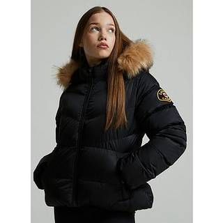 Zavetti Canada Girls' Allessia Puffer Jacket Junior, Sort - 12-13Y