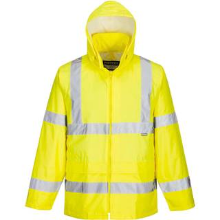 Hi-Vis Regnjakke - Gul (Størrelse: M)