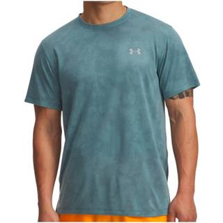 Under Armour Launch Camo S/S Løbeshirt Herrer størrelse L farve turkis
